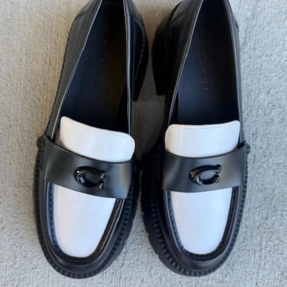 coach leah platform loafers new nobox - Picture 5 of 5